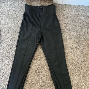 Zara leather pants size S